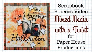 Mixed Media with a Twist - Halloween Layout