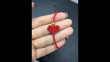 Vòng tay handmade- Tết chỉ đỏ hình trái tim ❤️