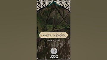 تلاوة خاشعة القارئ : بدر التركي #اكسبلور_explore