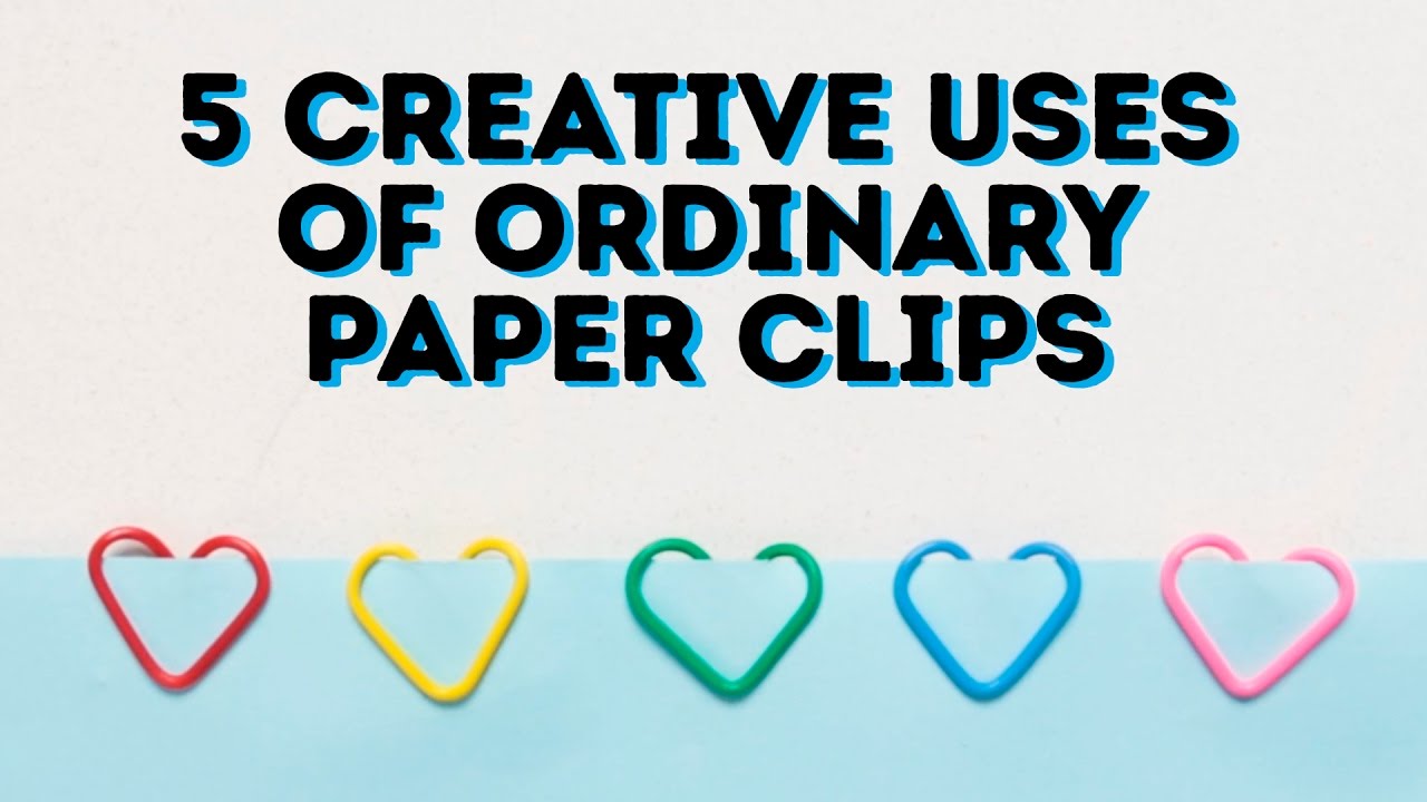 5 Paper Clip Craft Ideas