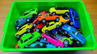 Box Filled With Toy Vehicles in 4k