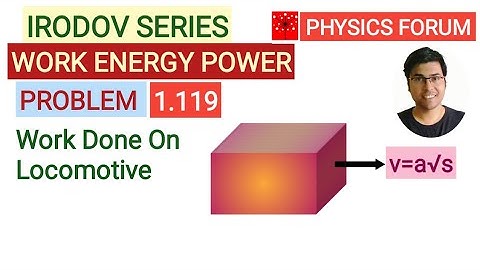 IRODOV 1.119 ||WORK,ENERGY & POWER|| Work Done on Locomotive