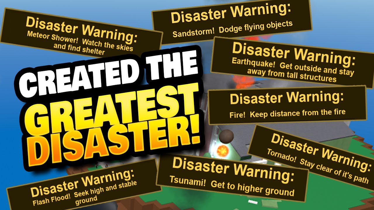 How to Win in the Natural Disaster Survival Roblox Creation on