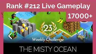 Polytopia Weekly Challenge #23 – “The Misty Ocean” | Rank 212 LIVE Gameplay (Gold League)