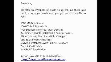 Free webhosting-PHP, MySQL, FTP, cPanel, Free sub Domain Name