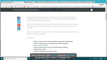 Installation and Resources for Starting with OpenStudio