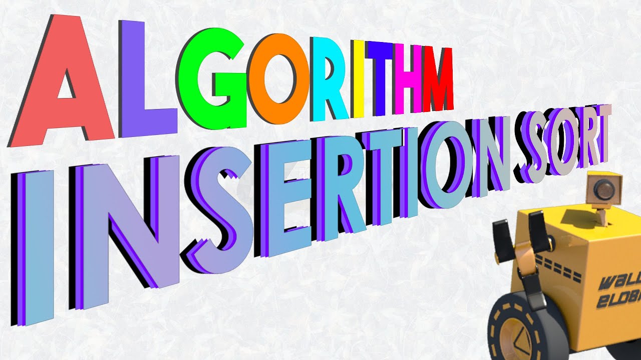 Insertion Sort ALGORITHM Class 12 SORTING - YouTube