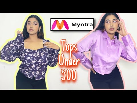 Myntra Tops & Tshirts haul under ₹500 Affordable College wears