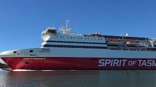 Shipping 🚢 Movements Devonport Tasmania. Spirit of Tasmania Outbound. #Tasmania