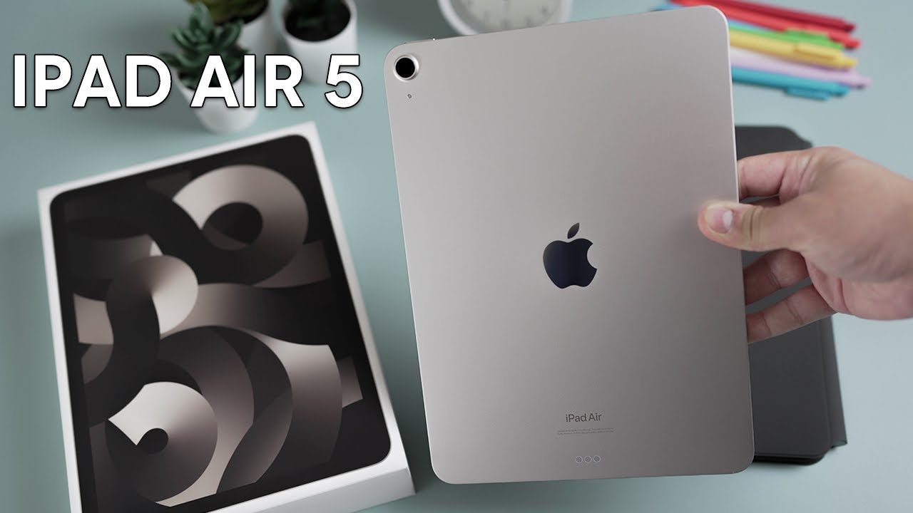 iPad Air 5 Unboxing (Starlight) + Accessories | [aesthetic] - YouTube