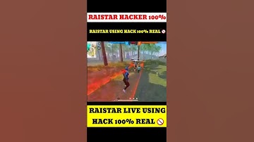 Raistar live using hack 100% real 🚫 || Raistar hacker 100% proof ⚠️ - #Shorts​ #short​