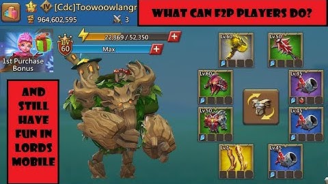 Lords Mobile - What can F2P and low spending P2P players do and still have fun?