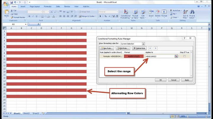 How to Make Alternating Row Colors in Excel