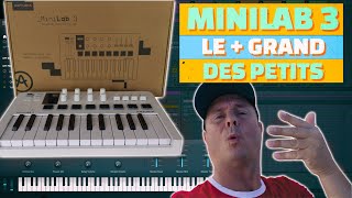 Minilab 3 - Le clavier maitre et contrôleur midi portable d'Arturia