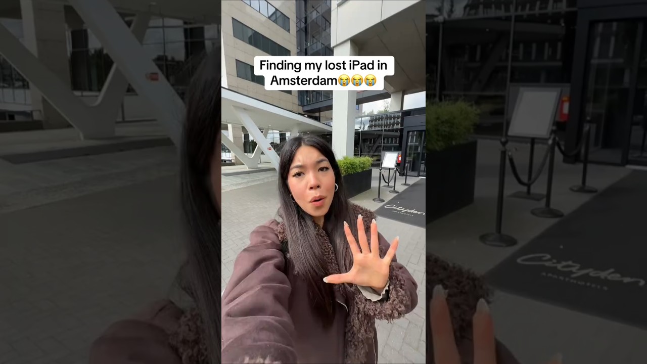 Finding my lost iPad in Amsterdam!! 😢 #airbnb #ipad #lost #amsterdam #believe #travelwithme #finding
