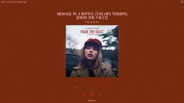taylor swift - message in a bottle (taylor