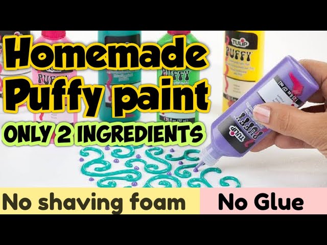 DIY Puffy Paint Recipe With Just 3 Simple Ingredients - Happy Hepburn