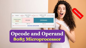 What are Opcode and Operand in 8085 | Difference between Opcode and Operand in 8085 HINDI URDU