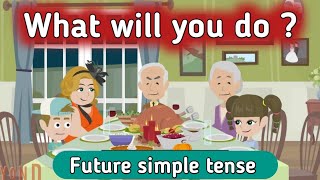 Future simple tense | English conversation | Learn English | English tenses | Sunshine English screenshot 3