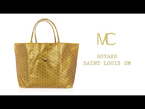 Goyard Saint Louis Gold Metallic GM Limited Edition 2021 Tote Bag 