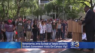 Temple Students Hold Vigil For Jenna Burleigh