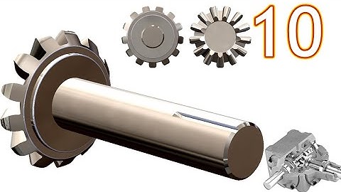 10-Project 39| Bevel Gearbox | SolidWorks Tutorial : bevel shaft 2