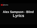 Alex sampson  blind  lyrics