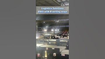 MonolithIoT logistics solutions DWS dimensioning weighing scanning with 8 sorting ports are testing.