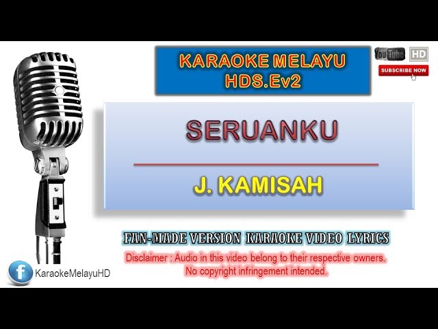 J. Kamisah - Seruanku | Karaoke Minus One | Lirik Video HD class=