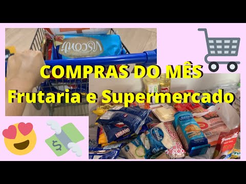 Vlog COMPRAS DO MÊS | Quanto gastei? 🛍️🛒 💵 @HadassaQuesia​ #comprasdomes