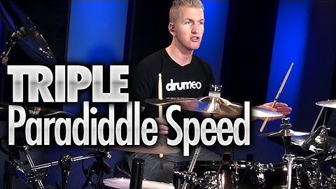 Developing Triple Paradiddle Speed - Drum Lesson (DRUMEO)