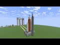 Artemis II SLS Rocket In Minecraft
