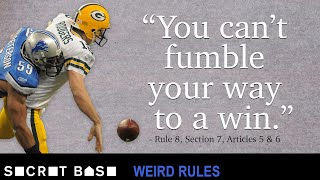 the Holy Roller Was Brilliantly Idiotic And The Nfl Said Never Again Weird Rules