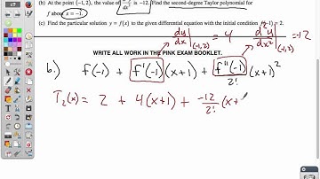 2009 Diff Eq FRQ Video Solution