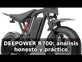Review honesta de la DEEPOWER R700 Bicicleta Eléctrica: autonomía, potencia y suspensión
