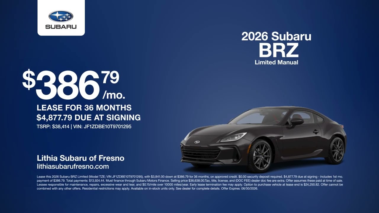 Subaru BRZ 06/17/2026 7545770 - YouTube