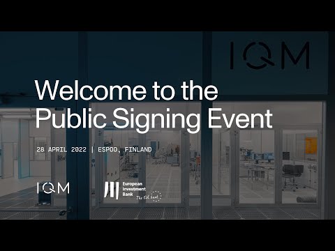 Public Signing Event with EIB and IQM Quantum Computers