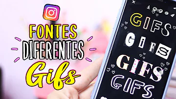 Como achar GIFs de Letras no Instagram?