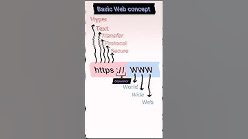 Basic web concept #hyper #text #transfer #protocol #secure #separator #world #wide #web #shorts #yt