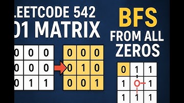LeetCode 542 – 01 Matrix | Java BFS Solution Explained Step-by-Step 🚀