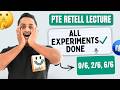 PTE Retell Lecture 90/90 Trick | All Experiments Explained (0/6 → 6/6)