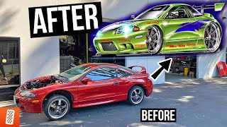 Building a Modern Day (Fast & Furious) 1998 Mitsubishi Eclipse GSX - Part 3 - Comic Book Car!