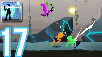 Stickman The Flash - Gameplay Walkthrough Part 17 - HARD Mode Area 4 The Stone (Android, iOS)