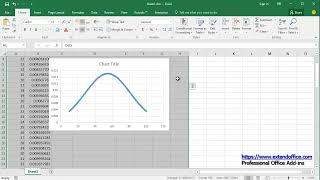 How to create a bell curve chart template in Excel