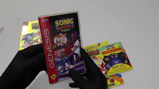 Sonic Mania Plus Collector's Holographic Box and Art Book unboxing ASMR