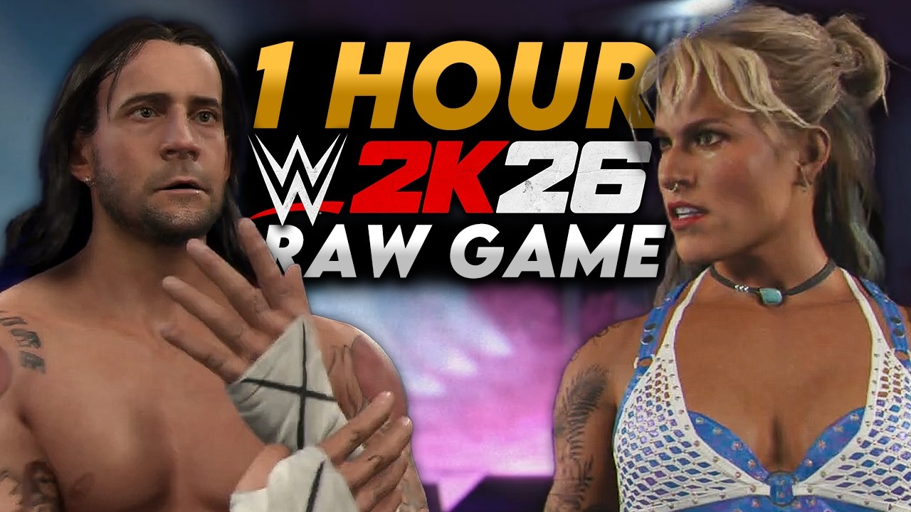 1 Hour of WWE 2K26 Raw Gameplay - No Commentary