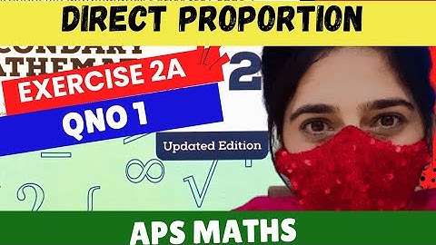 Exercise 2A Question no 1|| ch2 direct & inverse proportion|grade 7 nsm book2 | aps Maths