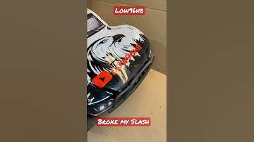 I broke my Traxxas Slash. #broken #shorts #shortsvideo #traxxas #bash #rccar