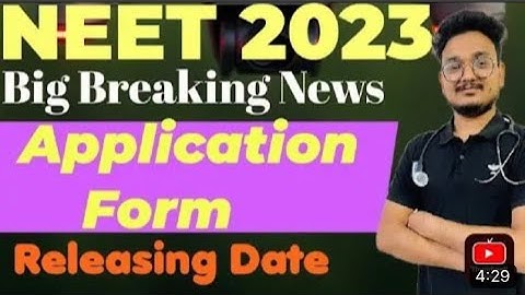 NEET 2023 application form biggest update || NEET 2023 registration form date released #neet2023
