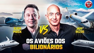 Quais são os AVIÕES dos MAIORES BILIONÁRIOS do MUNDO?